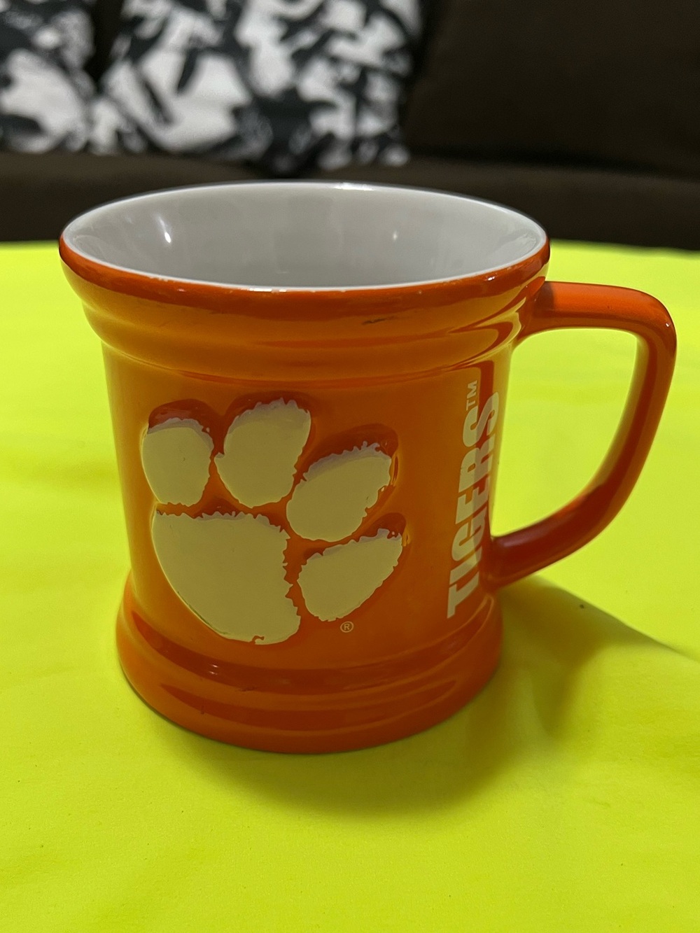 Clemson Tigers Orange Ceramic Coffee Mug. The Encore Group Clemson football